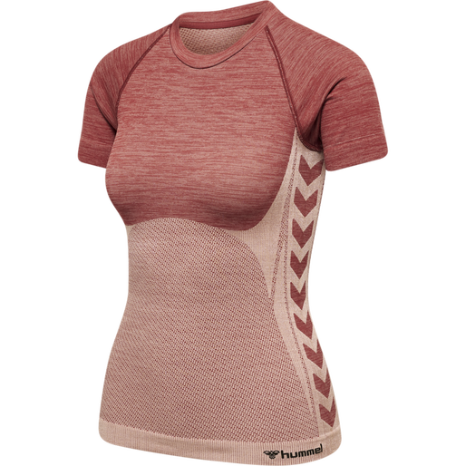 hummel CLEA SEAMLESS TIGHT T-SHIRT - WITHERED ROSE