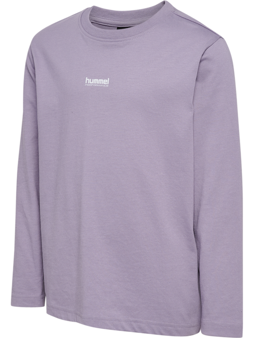 hmlJR FAST T-SHIRT L/S, LAVENDER GRAY, packshot