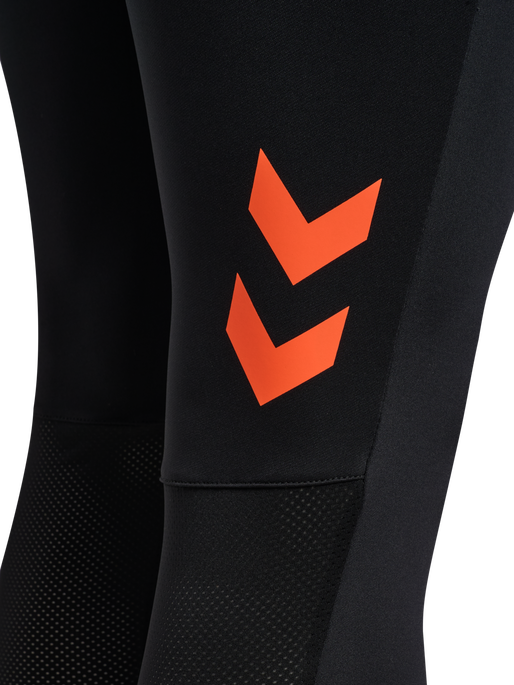 hmlBLAZE PRO TRAINING PANTS, BLACK/ORANGE, packshot