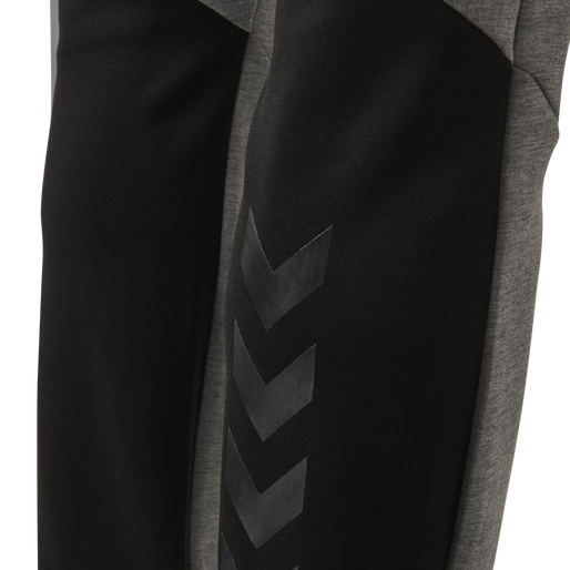 hmlTROPPER TAPERED PANTS, GREY MELANGE, packshot