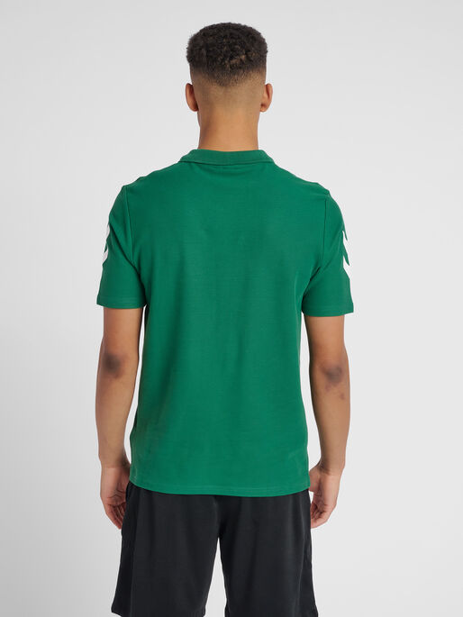 HMLGO COTTON POLO, EVERGREEN, model