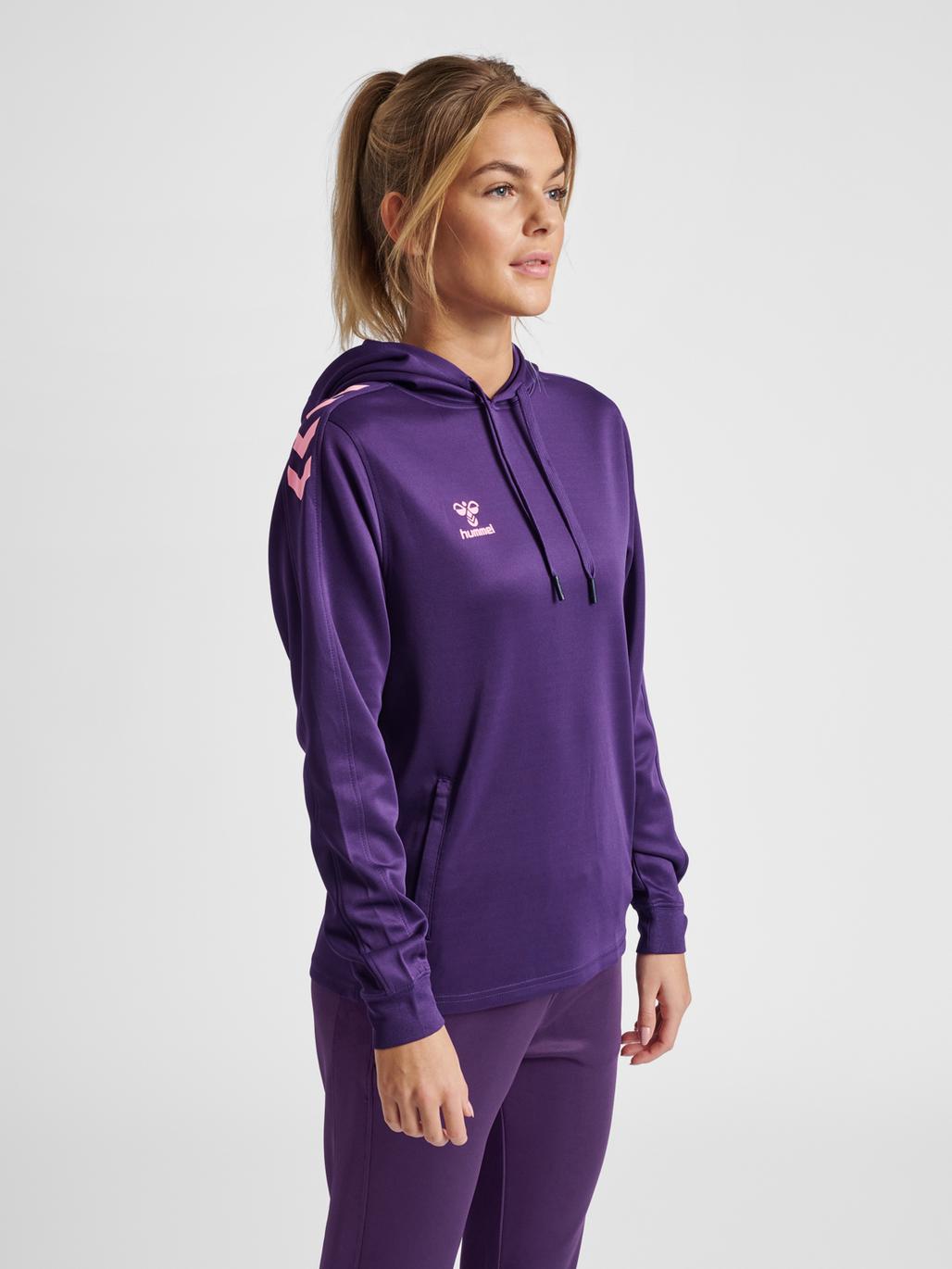 Hummel core cotton hoodie top