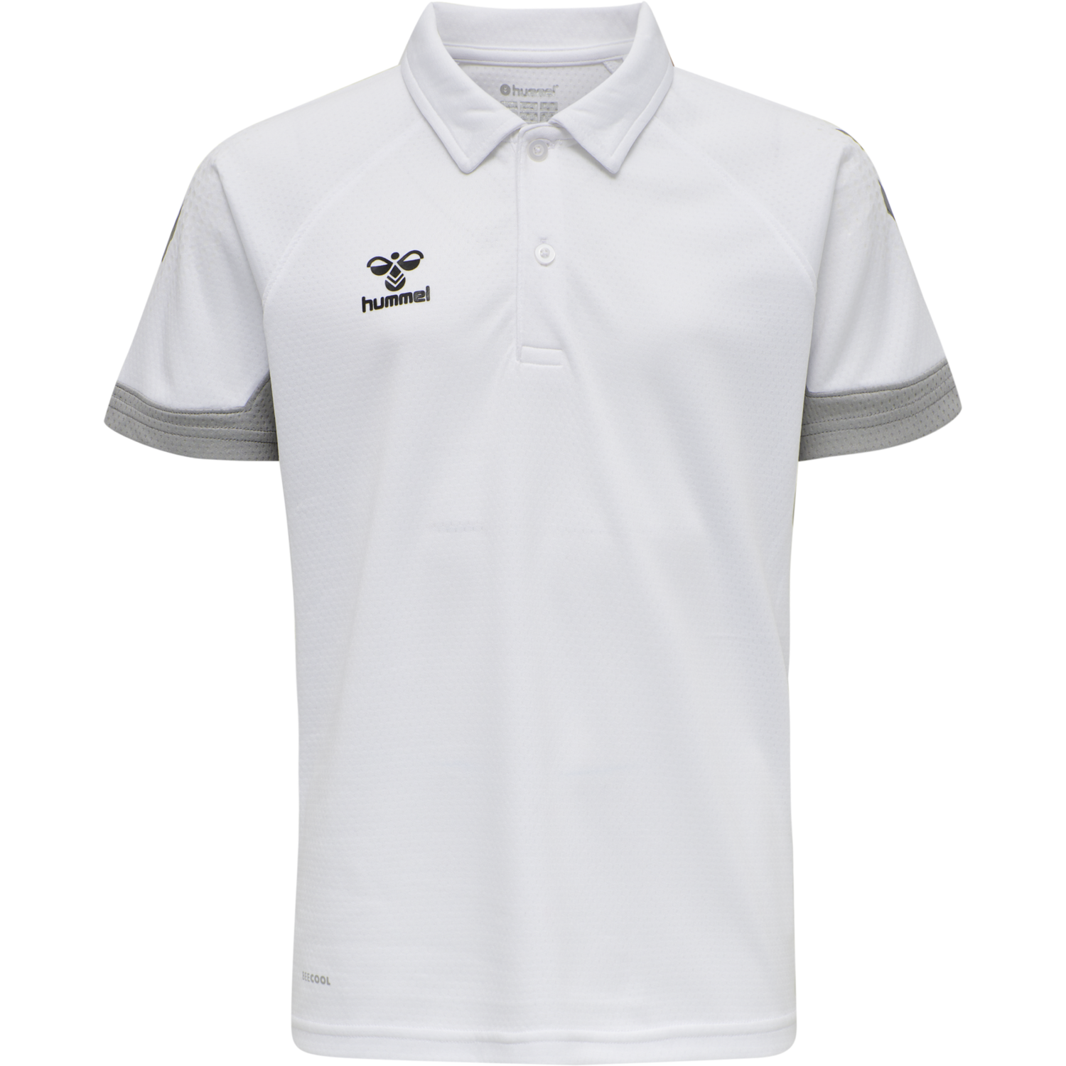 hmlLEAD FUNCTIONAL KIDS POLO, WHITE, packshot
