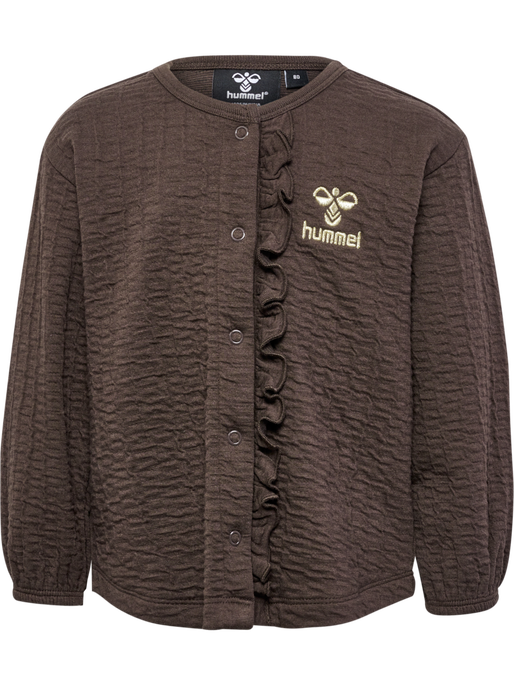 hmlISSA SWEAT JACKET, CHOCOLATE BROWN, packshot