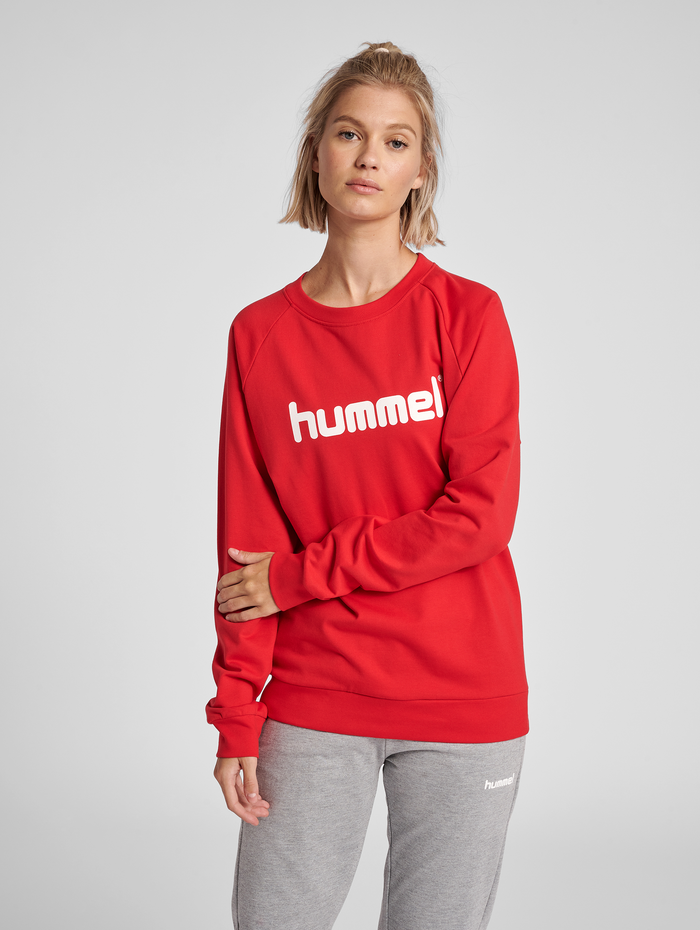 hummel GO COTTON HOODIE WOMAN TRUE RED hummel