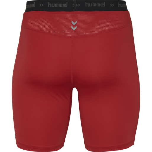 HML FIRST PERFORMANCE TIGHT SHORTS, TRUE RED, packshot