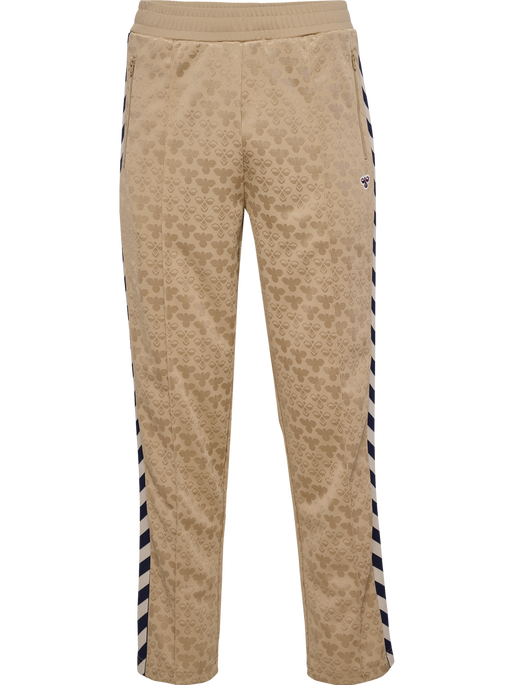 hmlARCHIVE REGULAR POLY PANTS AOP, CORNSTALK, packshot