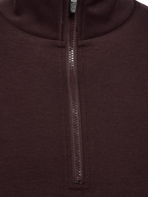 hmlYOGA SOFT HALFZIP W JACKET, FUDGE hmlYOGA SOFT HALFZIP W JACKET, FUDGE, packshot