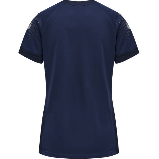 hmlLEAD WOMENS S/S POLY JERSEY, MARINE, packshot
