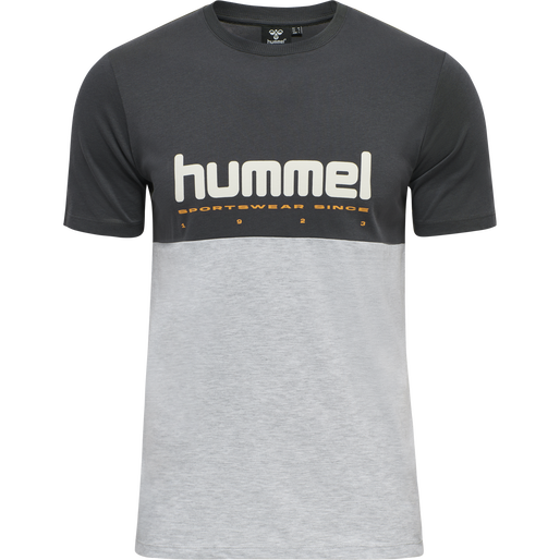 hummel GREY LIGHT MELANGE - MANFRED T-SHIRT LGC