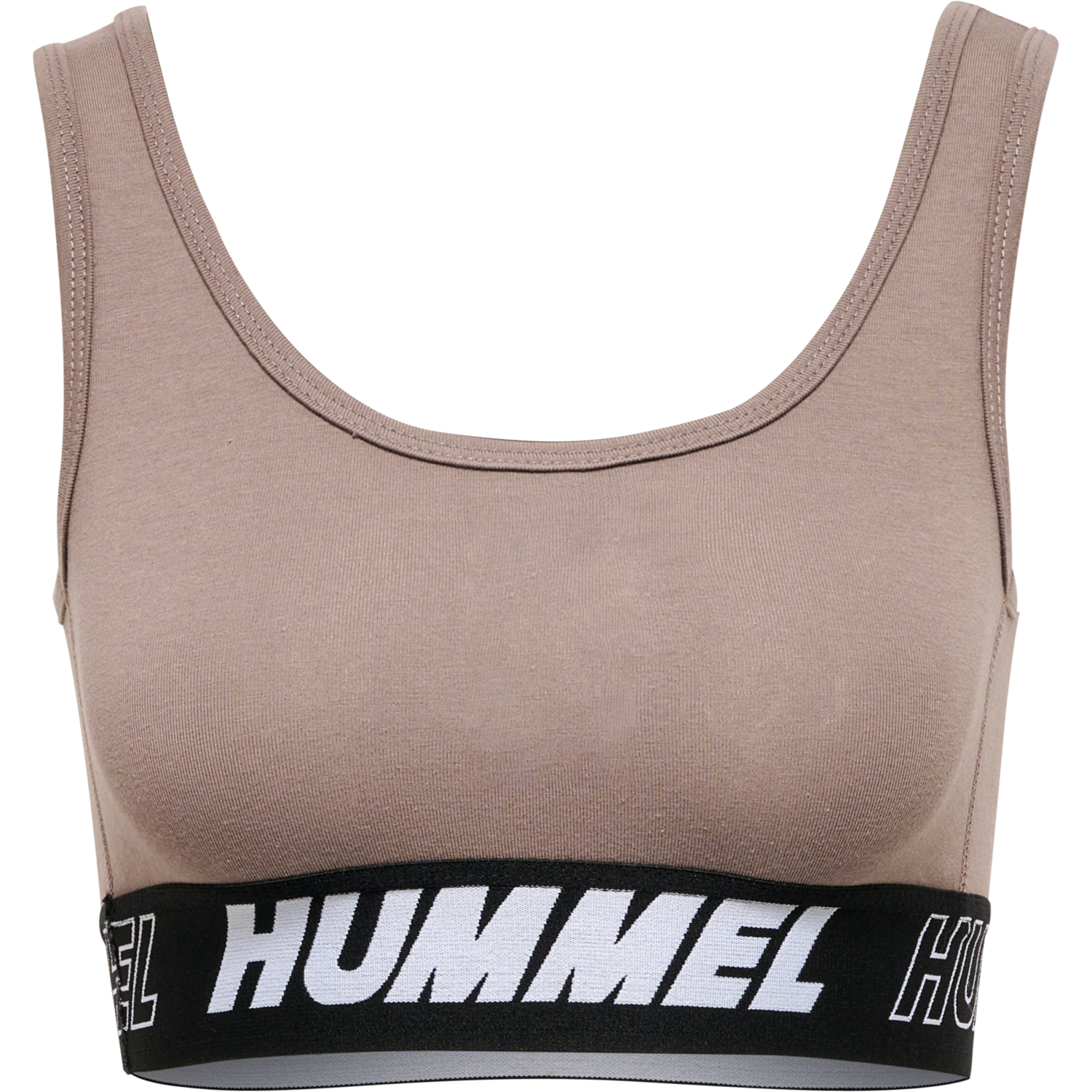 hmlTE MAJA 2-PACK COTTON SPORTS TOP, BLACK/DRIFTWOOD, packshot