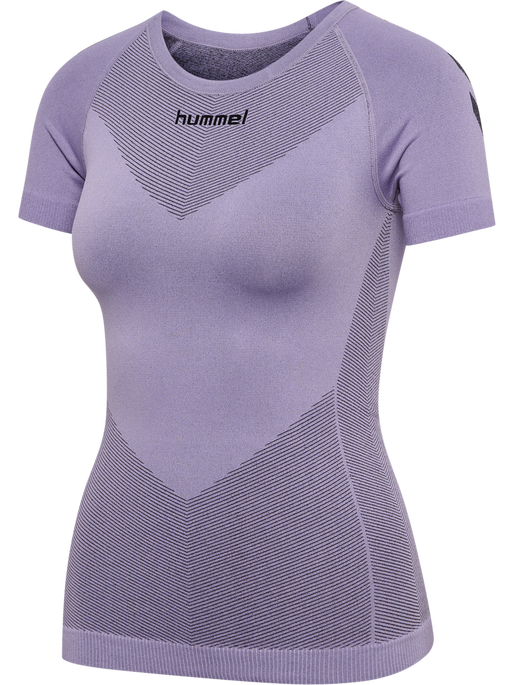 HUMMEL FIRST SEAMLESS JERSEY S/S W, LAVENDER MELANGE, packshot