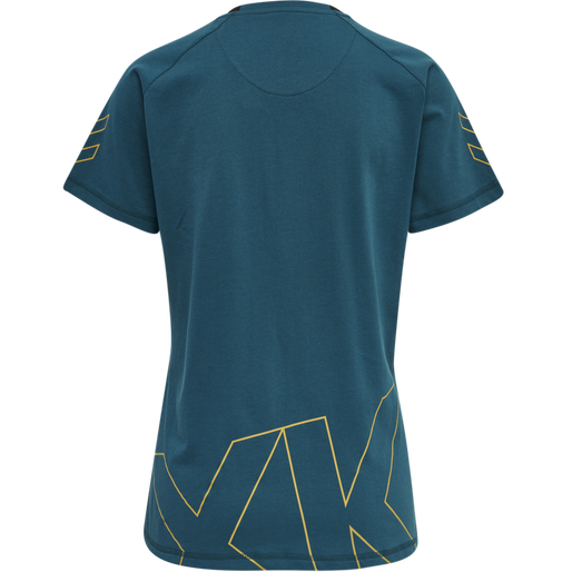 hmlCIMA XK T-SHIRT S/S WOMAN, BLUE CORAL, packshot