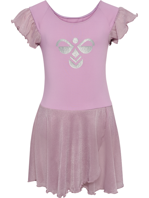 hmlJR MIX GLITTER DRESS, LAVENDER MIST, packshot