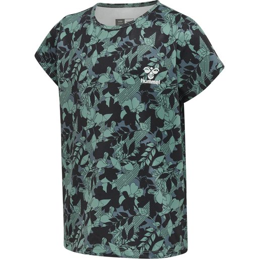 hmlNANNA T-SHIRT S/S, MINERAL BLUE, packshot