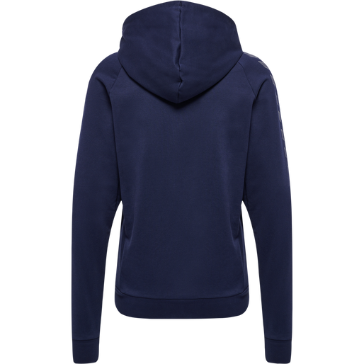 hmlMOVE GRID COTTON HOODIE WOMAN, MARINE, packshot