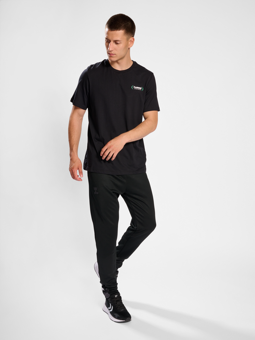 hmlLGC BARRY T-SHIRT, BLACK, model