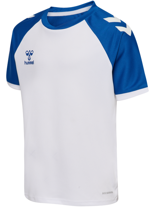 hummel MATCH LEAGUE JERSEY S/S KIDS WHITE/TRUE BLUE