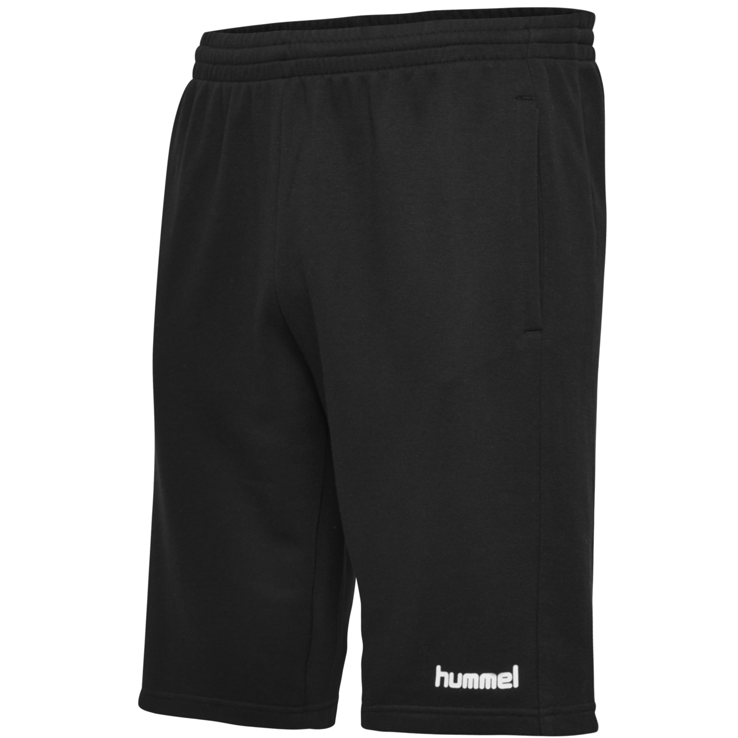 HMLGO COTTON BERMUDA SHORTS, BLACK, packshot