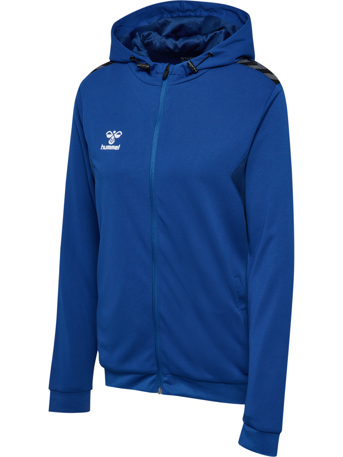 hmlAUTHENTIC PL ZIP HOODIE WOMAN, TRUE BLUE, packshot