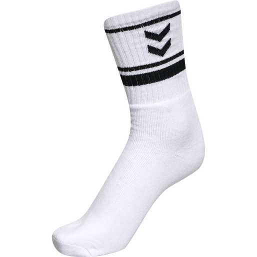 hml4-PACK TRIPLE STRIPE SOCK, WHITE, packshot