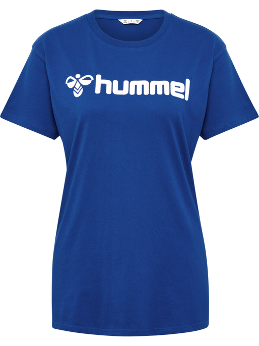 hmlGO 2.0 LOGO T-SHIRT S/S WOMAN, TRUE BLUE hmlGO 2.0 LOGO T-SHIRT S/S WOMAN, TRUE BLUE, packshot
