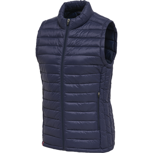 hmlRED QUILTED WAISTCOAT WOMAN, MARINE, packshot