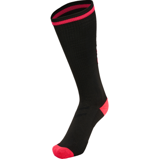 ELITE INDOOR SOCK HIGH, BLACK, packshot