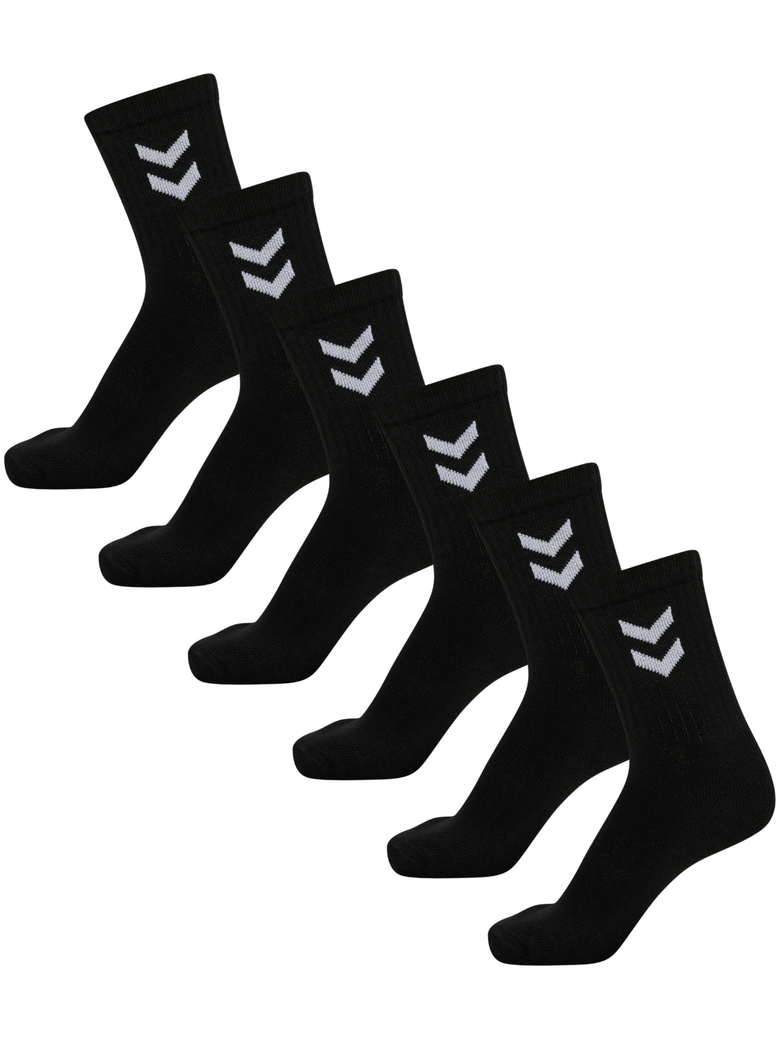 6-PACK BASIC SOCK, BLACK, packshot