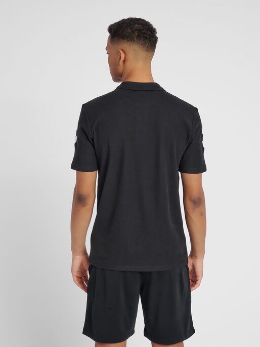 hummel GO COTTON POLO - BLACK |