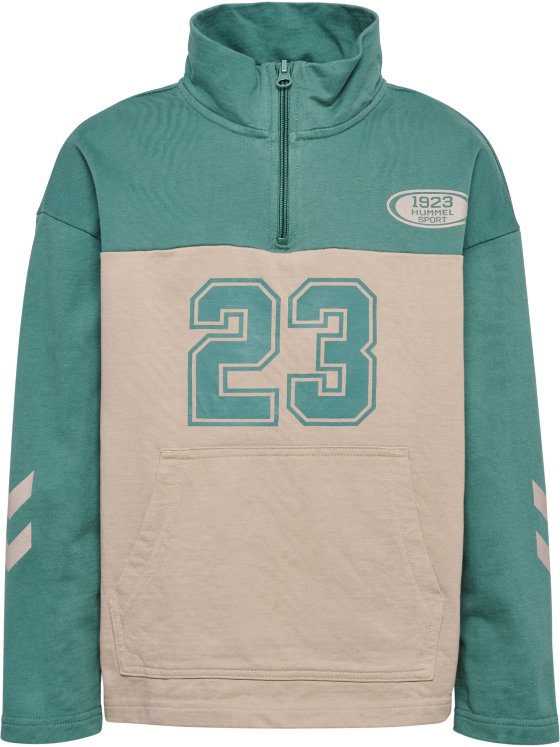 hmlTIMMI HALF ZIP SWEAT, BLUE SPRUCE, packshot