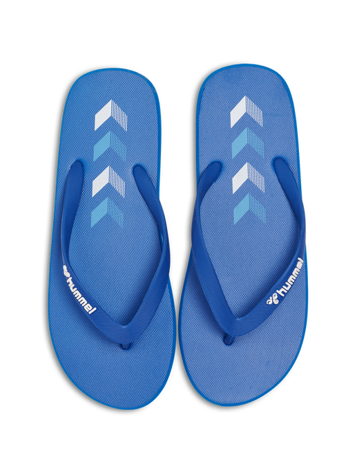 Blue And White Embossed and printed Slippers