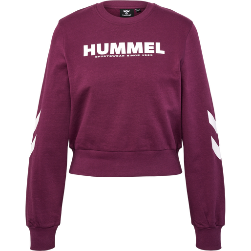 hmlLEGACY WOMAN SWEATSHIRT, GRAPE WINE, packshot