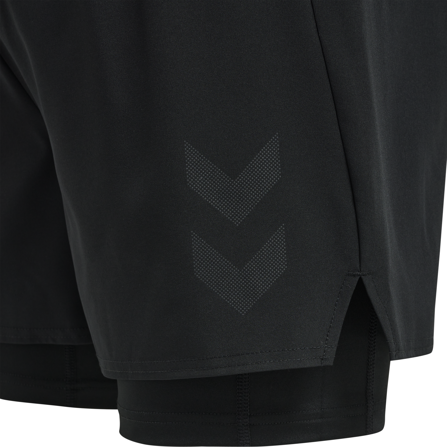 hmlMT FORCE 2 IN 1 SHORTS, BLACK, packshot