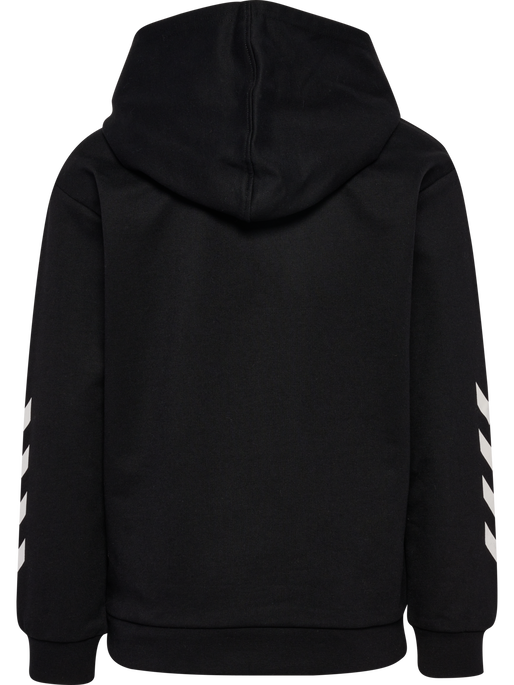 hmlJR LOGO HOODIE, BLACK, packshot