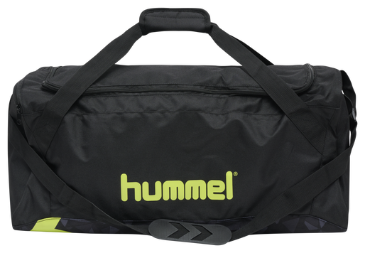 hummel ACTIVE SPORTSBAG BLACK/SULPHUR hummel.net
