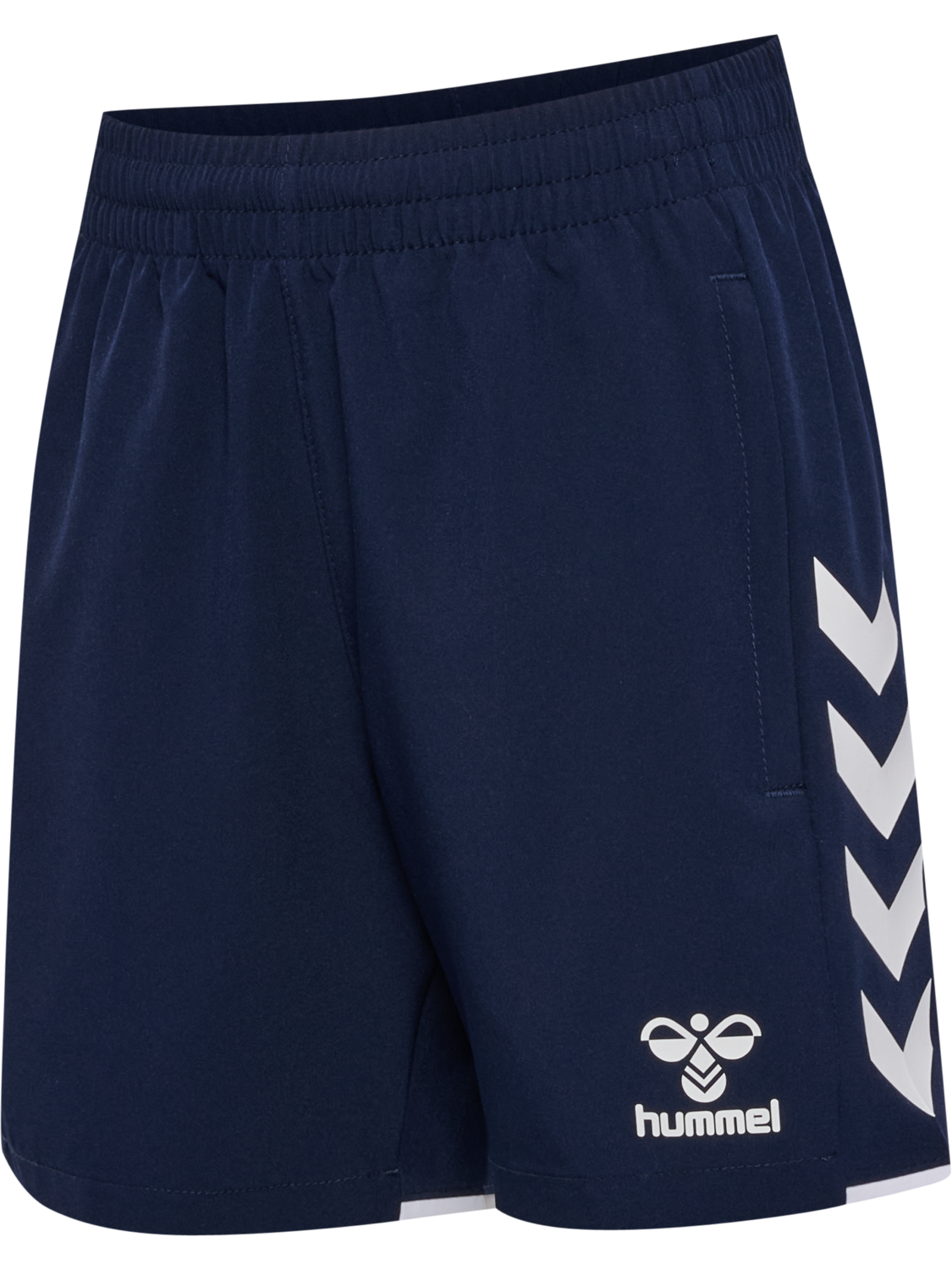 hmlCORE 2.0 WOVEN SHORTS KIDS, MARINE/WHITE, packshot