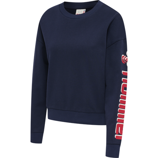 hmlIC KIM SWEATSHIRT, PEACOAT, packshot