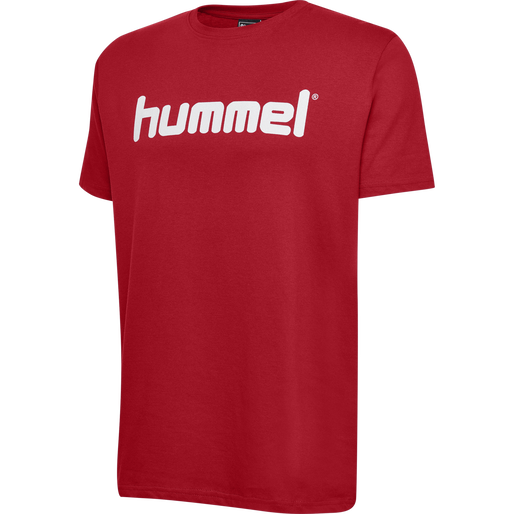 HMLGO COTTON LOGO T-SHIRT S/S, TRUE RED, packshot