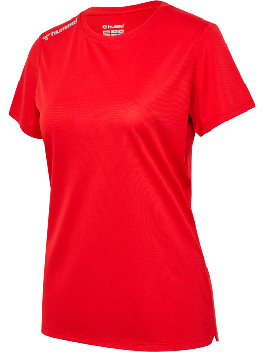 hmlRUN JERSEY S/S WOMAN, TANGO RED, packshot