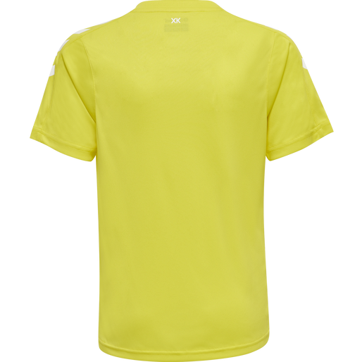 hmlCORE XK POLY JERSEY S/S KIDS, BLAZING YELLOW, packshot