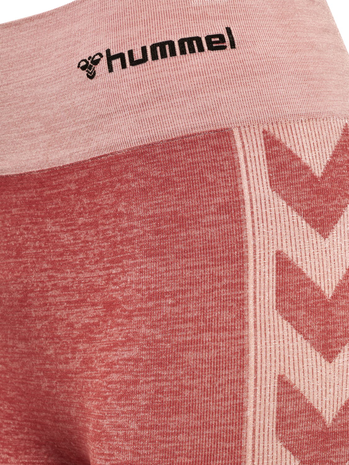 hmlCLEA SEAMLESS MID WAIST TIGHTS, WITHERED ROSE/ROSE TAN MELANGE, packshot