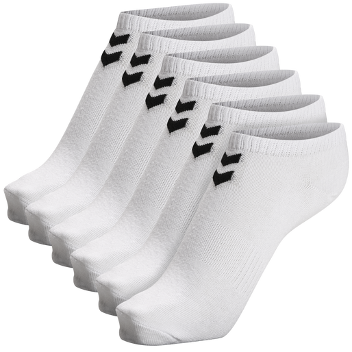 hmlCHEVRON 6-PACK ANKLE SOCKS, WHITE/WHITE, packshot
