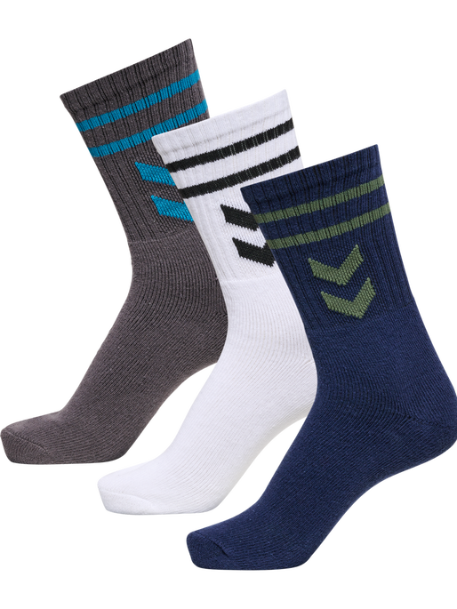 hml3-PACK SS23 SOCKS, WHITE/MAGNET/MARINE, packshot