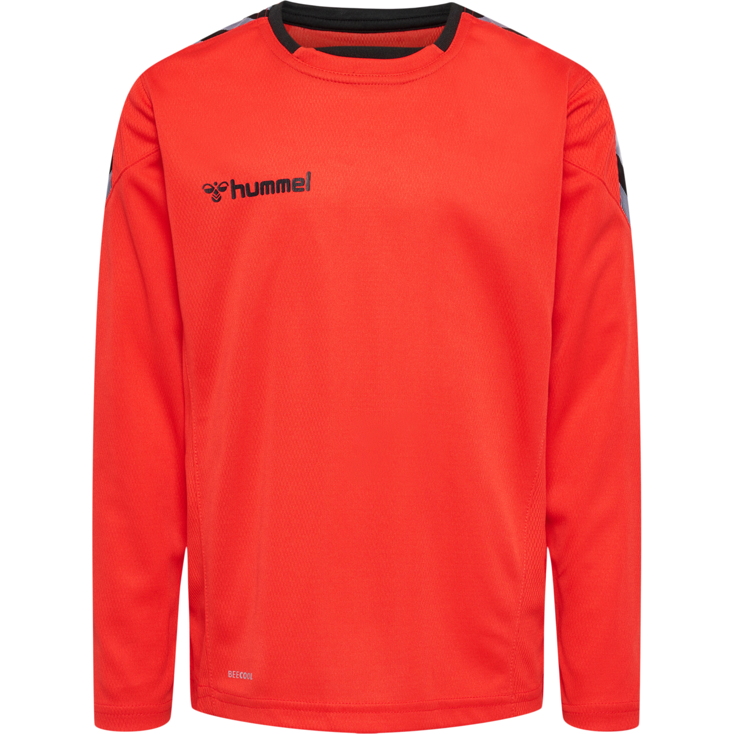 hmlAUTHENTIC KIDS POLY JERSEY L/S, FIRE RED, packshot