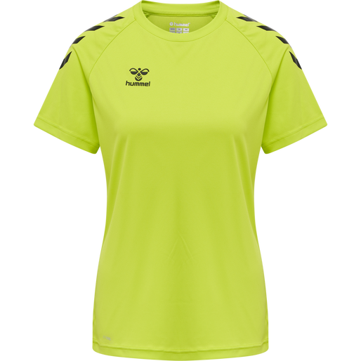 hmlCORE XK CORE POLY TEE  S/S WOMAN, LIME POPSICLE, packshot