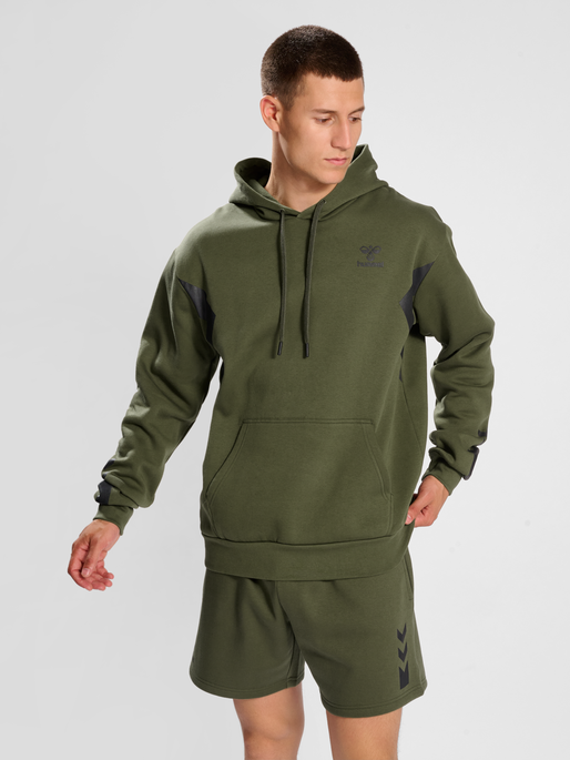 Adidas Women's Originals Trefoil Hoodie Olive Green .