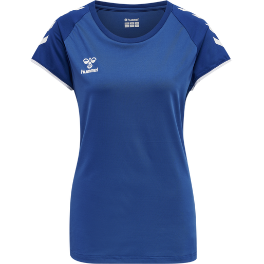 hmlCORE VOLLEY STRETCH TEE WO, TRUE BLUE, packshot