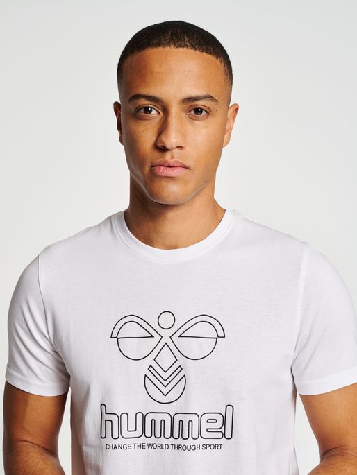 hummel ICONS GRAPHIC T-SHIRT - WHITE