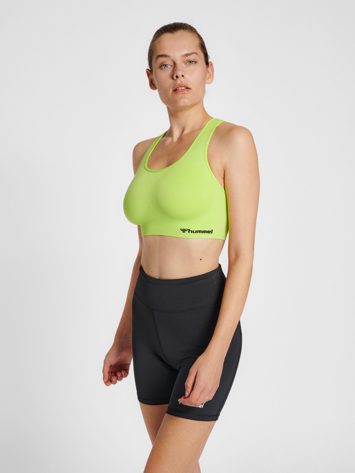 hummel TIF SEAMLESS SPORTS TOP - SHARP GREEN